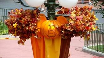 Halloween Decorations Mickey Pumpkin Decoration On Main