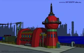 Style Comic Express Planet Building Wallpaper