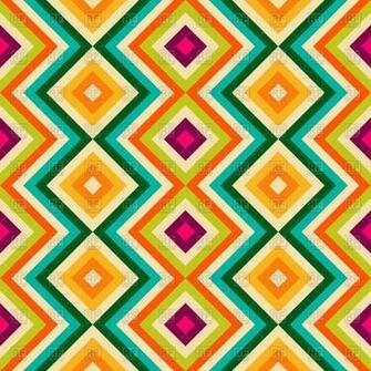Seamless Wallpaper With Zig Zag And Rhombus Vector Image Of