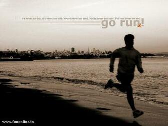Running Motivational Quotes A Guy On Seashore