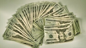 Fan Of Dollar Bills Wallpaper