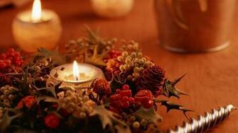 Flowers Christmas Wallpaper Object