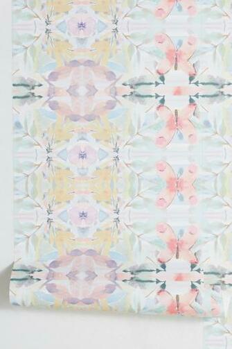 Synchronized Wallpaper Girl S Nursery For Christa In