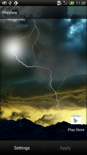 Thunderstorm Live Wallpaper For Android