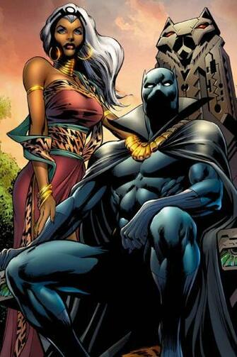 Black Panther I4 Drawns Cartoons Wallpaper For iPhone