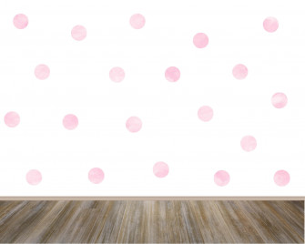 Pink And White Polka Dot X Wallpaper