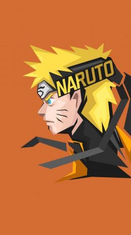 Naruto Uzumaki Minimal Art Wallpaper