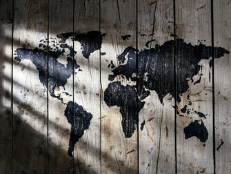 World Map On Your Desktop Creative Designs Wallpaper