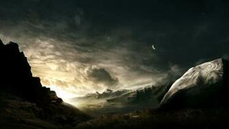 Landscape Sci Fi Wallpaper Background