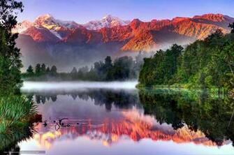 Wallpaper Sky Southern Alps Island Mountains Desktop