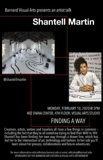 Visual Artist Talk Shantell Martin Finding A Way Barnard Art
