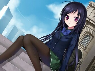 Long Hair Wallpaper Pantyhose Pink