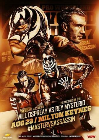 Wcpw Rey Mysterio Vs Will Ospreay Official Poster By Ahmed Fahmy