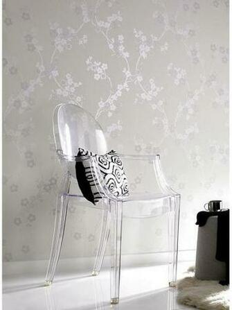 Graham Brown White Cherry Blossom Mica Wallpaper House Of Fraser