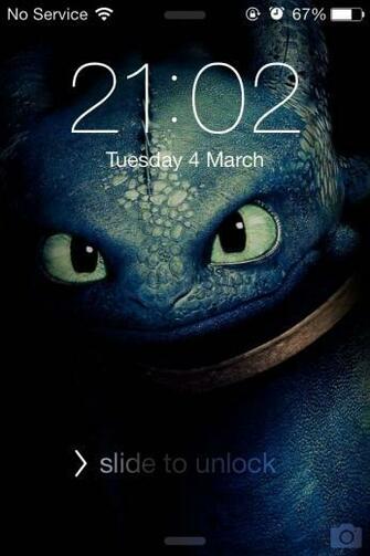 Toothless Train Your Dragon Apple Lock Screen Fun Time