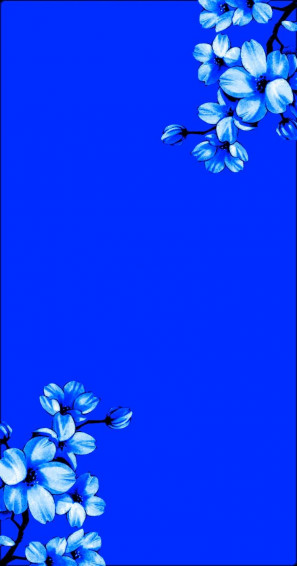 Blue Flowers Wallpaper