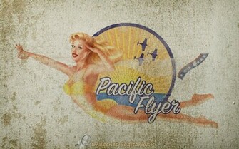 Pin Up Pacific Flyer Vintage Im Genes Para Compartir Sagitarioxp