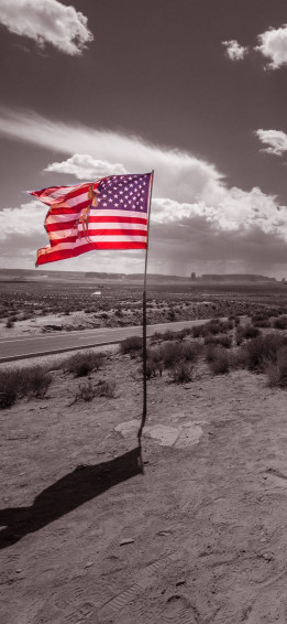 Photoshopped American Flag Cool iPhone Wallpaper