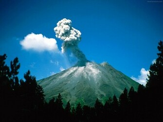 Volcano Wallpaper Desicomments