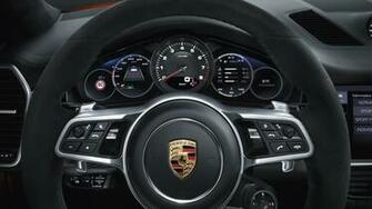 Porsche Cayenne Coupe Interior 4k Brick Wallpaper HD