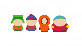 South Park Main Characters Minimalism Wallpaper HD Tv Shows 4k Image