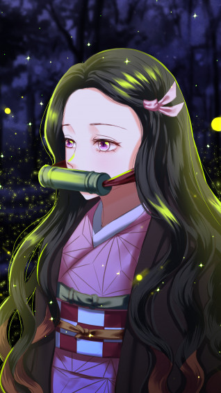 Nezuko Kamado Kimetsu No Yaiba 4k Wallpaper