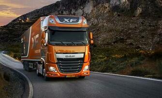 Image Trucks Daf Xf Euro Orange Cars