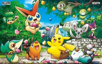Pokemon Pikachu Tepig Oshawott Snivy Pansage Axew