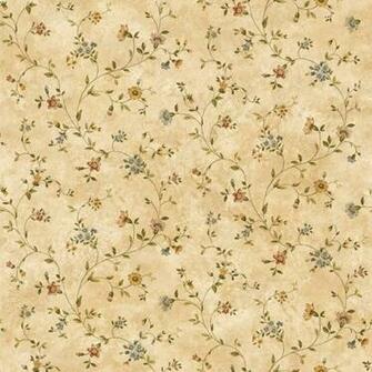 Warner Wallcoverings Chesapeake Antique Floral Vine
