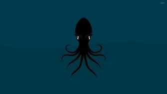 Squid Wallpaper Minimalistic