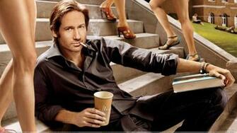 Californication David Duchovny Sitting Pose Wallpaper