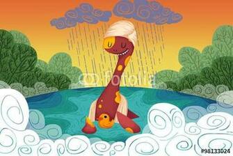 Monster Provides The Yellow Duck A Safe Haven When It Rains Realistic