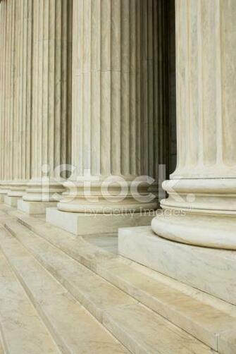 Beautiful Sun Lit Building Columns Background Texture Stock Photos