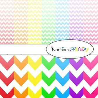 Digital Scrapbooking Paper Background Set Bright Rainbow Ombre