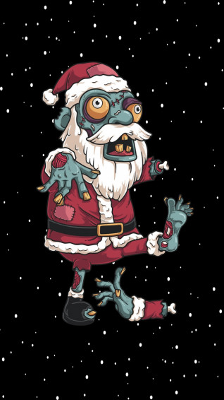 Zombie Santa R AmoledBackground