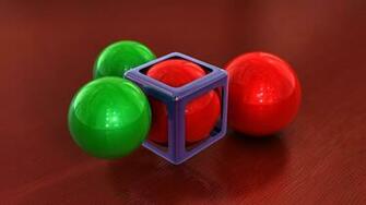 Cube Ball Desktop HD Wallpaper High Quality