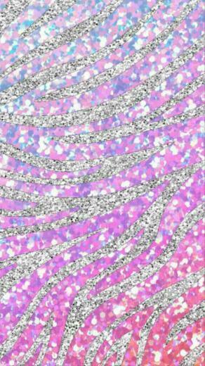 Hot Pink And Silver Sparkley Print Bestie4life Animal