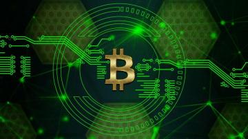 Desktop Wallpaper Bitcoin Digital Circuit Crypt Currency Art
