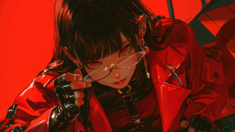 iPhone Red Anime Wallpaper