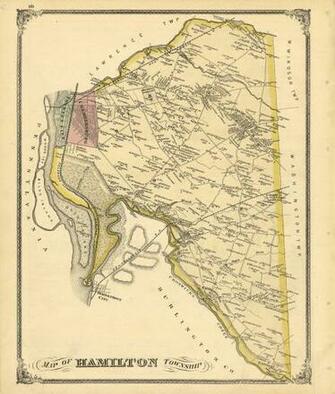 Maps From The Everts And Stewart Atlas Of Mercer County New Jersey