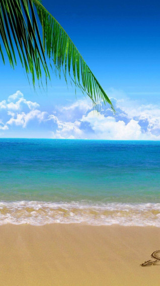 Beach iPhone Background Wallpaper