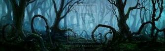 Haunted Forest Wallpaper Commission By