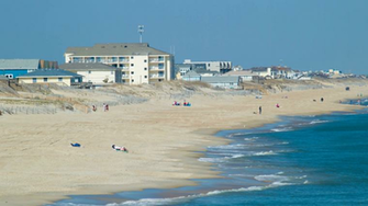 Nags Head Beach On The Outer Banks Of North Carolina With