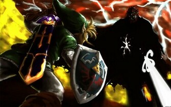 Ganondorf Vs Link Painted Wallpaper