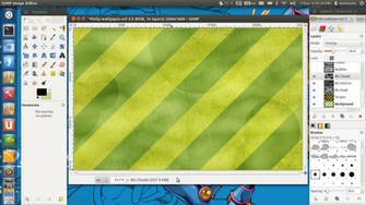 Create Polly Wallpaper Gimp Linux Candy