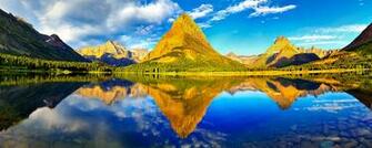 Glacier National Park Dual Monitor Wallpaper HD