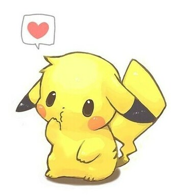 Cute Pikachu Hearts Anime Wallpaper Chibi On Kida