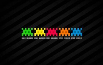 Retro Space Invaders Wallpaper