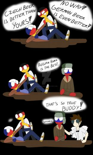 The Beer Countryhumans Comic By Kusalovacz