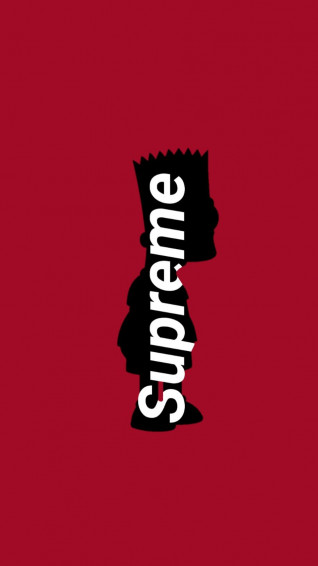 Supreme Bart Wallpaper In Hypebeast